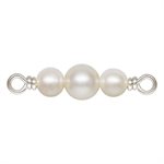 3.0mm and 4.0mm 3 White Pearl Connector